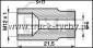 Nakrtka M12x1mm d= 5 mm przewodu hamulcowego 