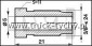 Nakrtka m3/8x24mm d-5mm przewodu hamulcowego 