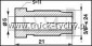 NAKRTKA PRZEWODU HAMULCOWEGO D=5 3/8*x24 s=11