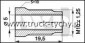 Nakrtka przewodu hamulcowego D=5 M10x1,25 s=10