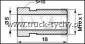 NAKRTKA PRZEWODU HAMULCOWEGO D=5 M10x1