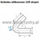 Kolanko silikonowe D= 22 X L 102x102 135 stopni