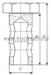 ruba drona m10x1,5mm 