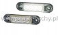 Lampa obrysowa 12/24V typu slim led biaa
