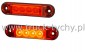 Lampa obrysowa 12/24V led slim czerwona