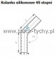 Kolanko silikonowe d-55 L-150x150 45 stopni