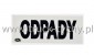 Tablica Odpady 120x300mm