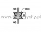 Poduszka metalowo-gumowa m8x2 d-40 h-30mm 