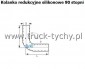 Kolanko silikonowe redukcyjne D=22/18 X L 150X150 