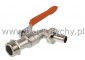 Kranik kulowy GZ 3/4" wyjcie na w 1/2" ocynk